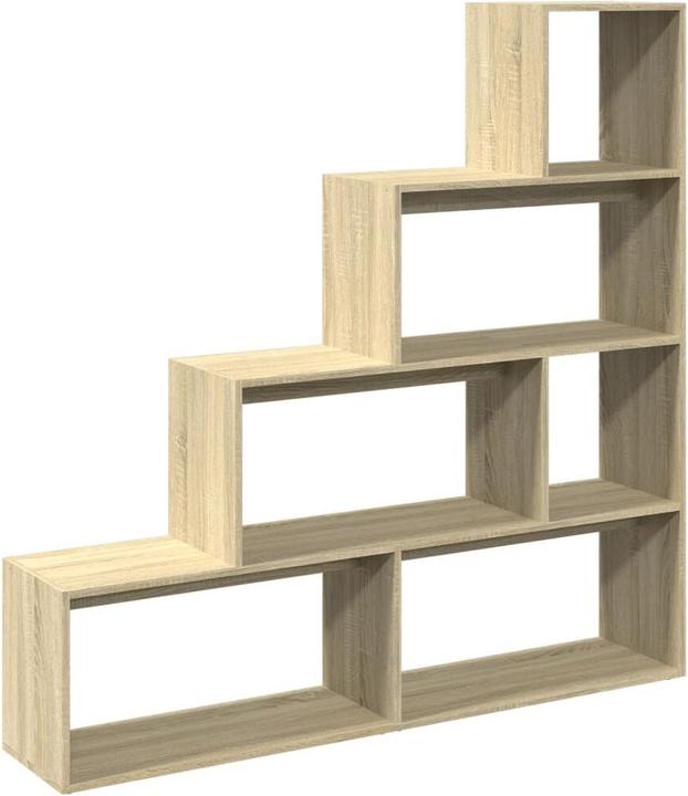 Produktbild VidaXL Raumteiler Bücherregal Standregal Treppenregal 4 Stufen Sonoma-Eiche