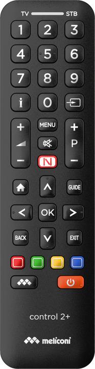 Immagine prodotto Meliconi Control 2+ telecomando IR Wireless TV, Set-top box TV Pulsanti (Telecomando universale)