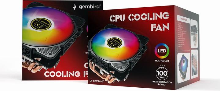 Actual product image Gembird CPU-HURACAN-ARGB-X140 (120 mm)