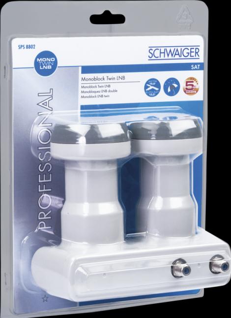 Produktbild Schwaiger Digitales Monoblock Twin LNB (Twin LNB, 40mm)