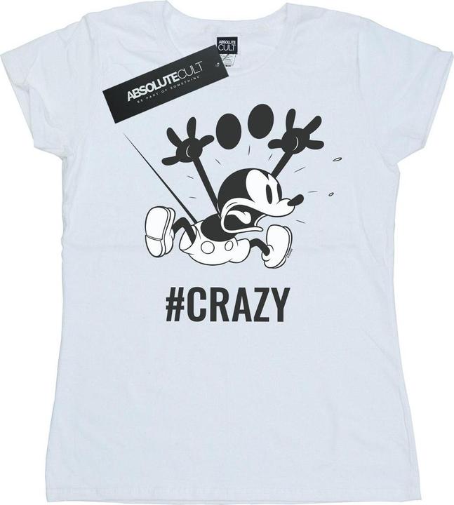 Immagine prodotto Disney Mickey Mouse #Crazy Maglietta Donna (S)
