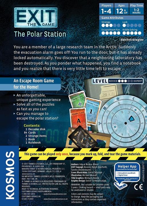 Produktbild Thames & Kosmos Exit: The Polar Station - Escape Room (Englisch)