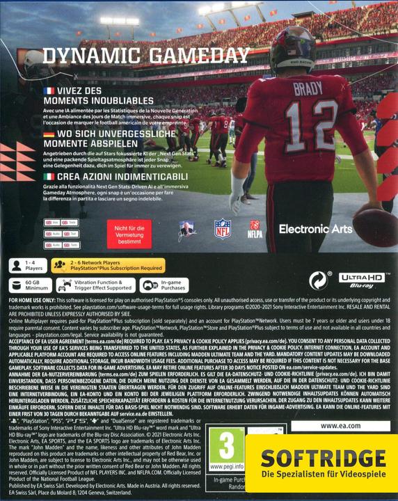 Image du produit EA Games Madden NFL 22 (PS5, EN, IT, DE, FR)