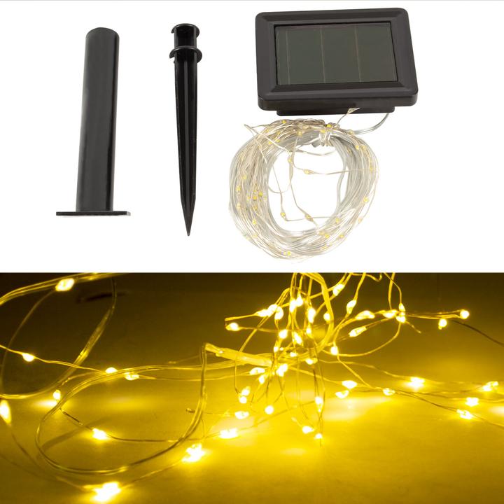 Actual product image H & S Collection Solar light wire, 100 LED, IP44 (2 m)