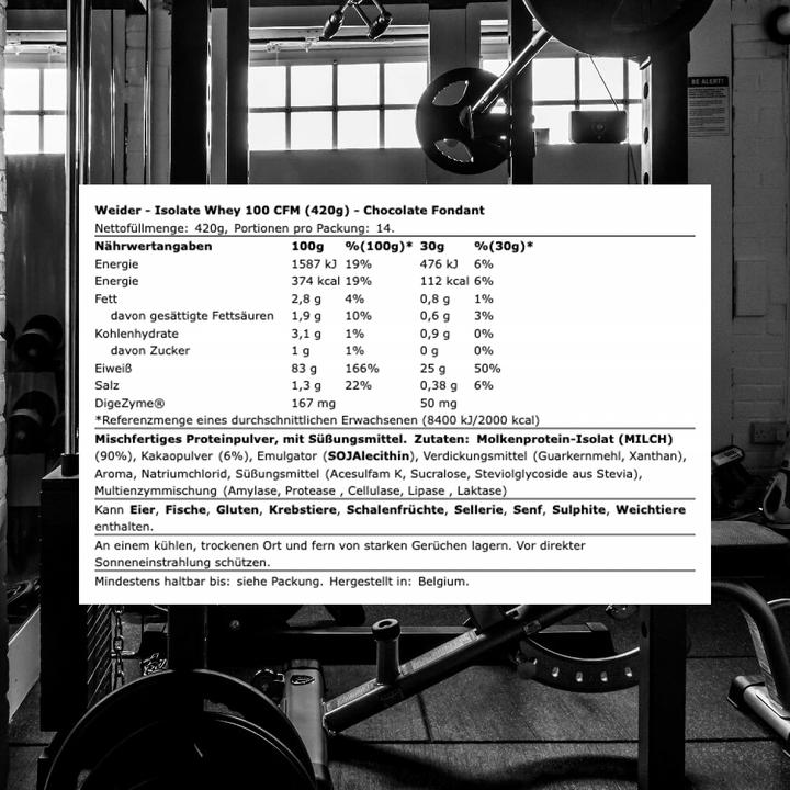 Actual product image Weider Isolate Whey 100 CFM (1 pcs., 420 g)