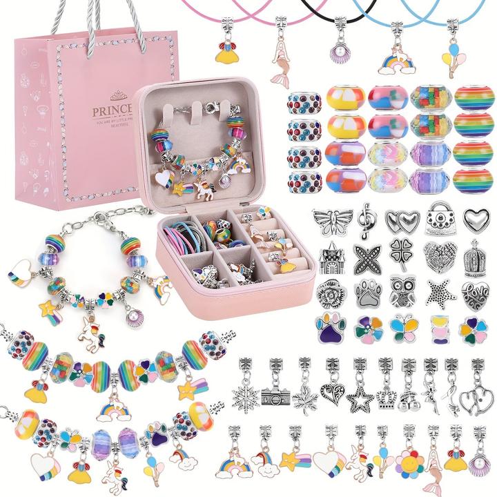 Immagine prodotto Activity Board Kit per creare bracciali e collane con charm - Unicorno e sirena