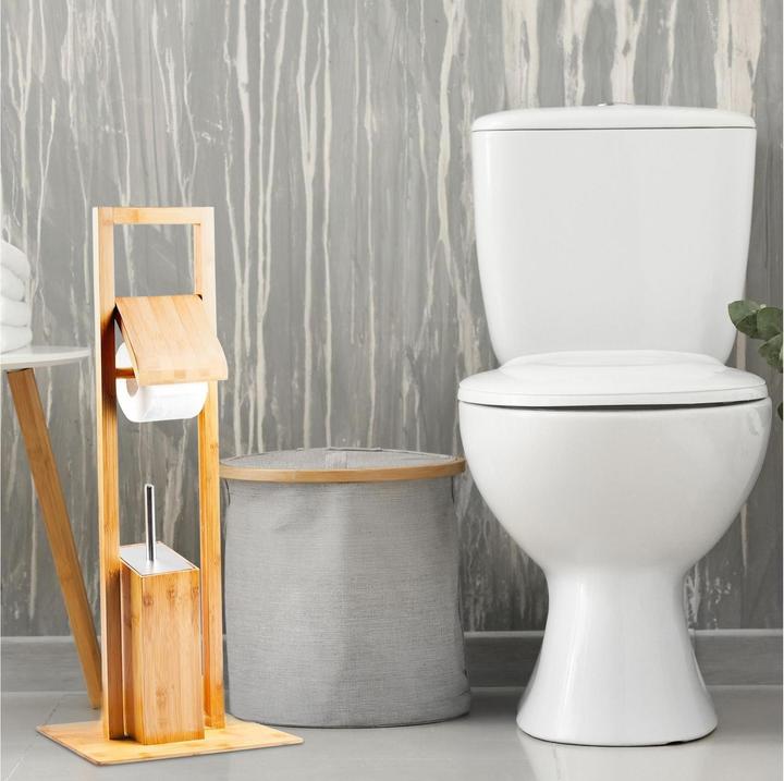 Produktbild Relaxdays WC Garnitur Bambus