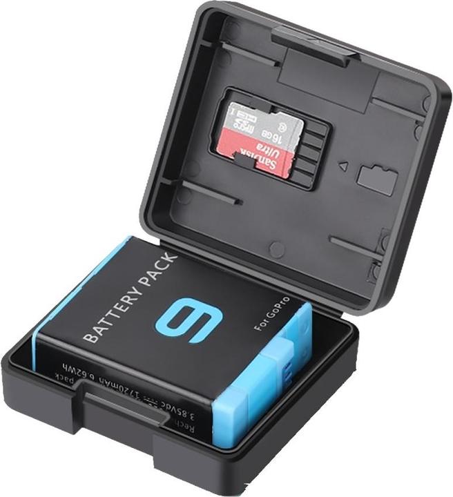 Immagine prodotto Ueli Express Scatola di trasporto con coperchio protettivo della batteria GoPro (GoPro Hero 11, GoPro Hero 10, GoPro Hero 9, GoPro Hero 8, GoPro Hero 7, Eroe 6, GoPro Hero 5)