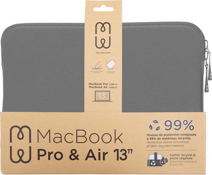 Image du produit MW Sleeve Mbp/Air 13 Basics Life Gry/Wh (13", Apple)