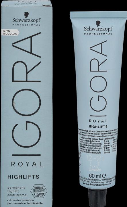 Produktbild Schwarzkopf Professional Igora Royal Highlifts Haarfarbe (12-21 Highlifts Spezialblond Asch Cendré)