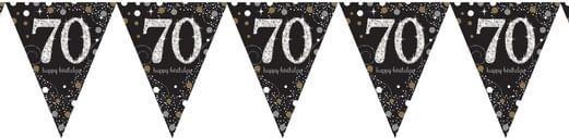 Produktbild Amscan Girlande 70 Jahre "Happy Birthday"