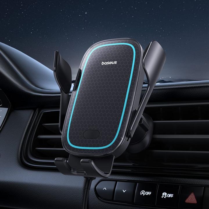 Produktbild Baseus Wireless Charging Car Mount MilkyWay Pro 15W (black)