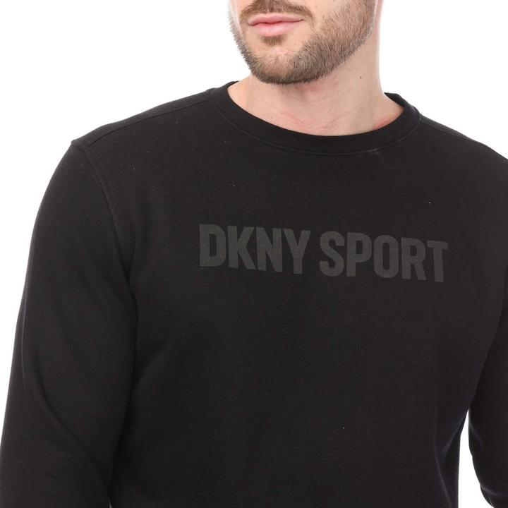 Actual product image DKNY Mens Tonal Logo Crew Neck Sweatshirt (L)