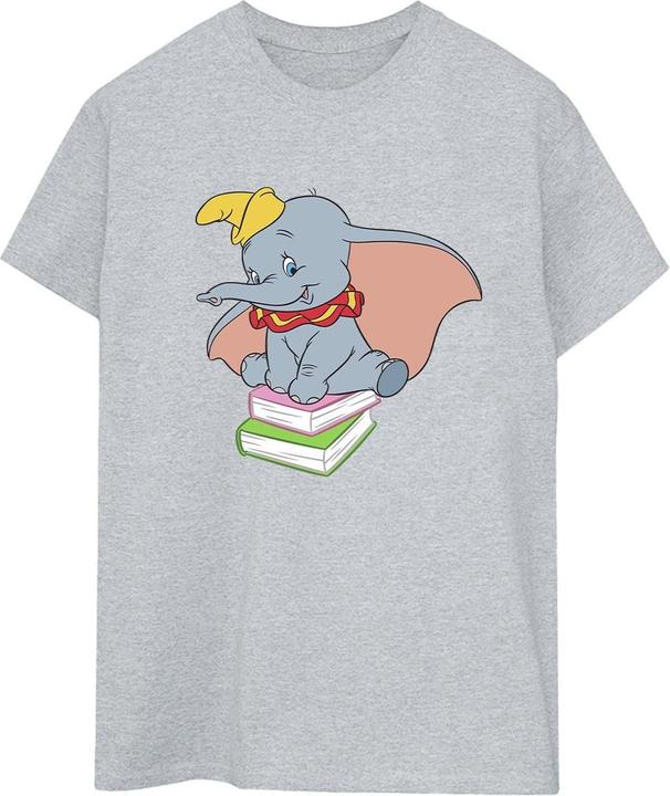 Immagine prodotto Disney Dumbo Sitting On Books Maglietta Ampia Donna (M)
