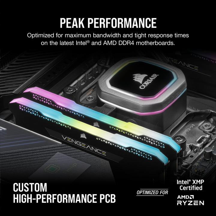 Actual product image Corsair Vengeance RGB Pro SL (2 x 32GB, 3200 MHz, DDR4-RAM, DIMM)