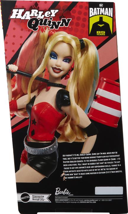 Produktbild Barbie Signature Harley Quinn Sammlerpuppe mit beweglichem Körper, ikonischem Outfit und Schlägel