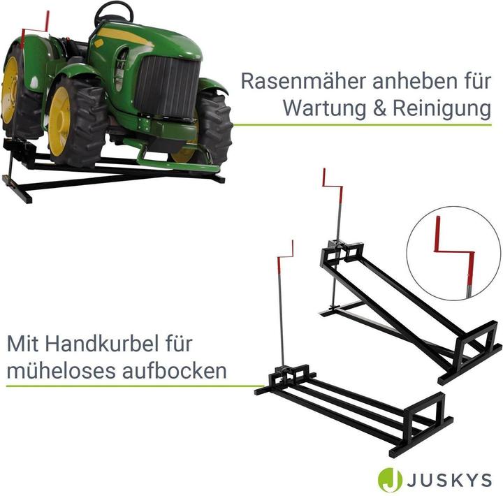 Image du produit Juskys Levier de tracteur de pelouse avec gants (Tracteur de pelouse, Accessoires pour tracteurs)