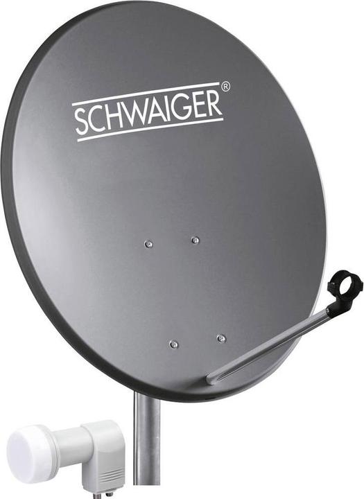 Actual product image Schwaiger SAT system 60 cm Twin-LNB (Parabolic antenna, DVB-S / -S2)
