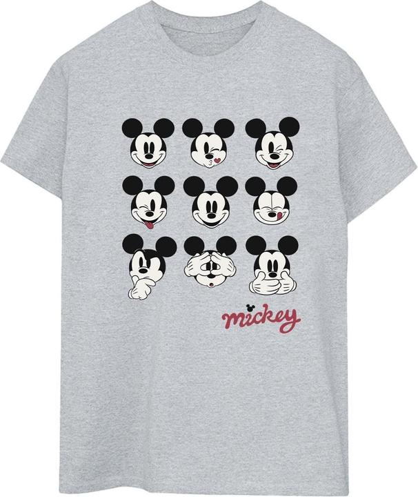 Immagine prodotto Disney Mickey Mouse Many Faces Maglietta Ampia Donna (XXL)