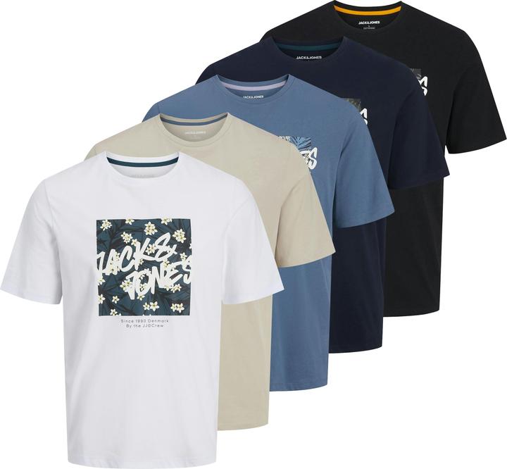 Immagine prodotto Jack & Jones Jjhawaii Shape Tee Ss Crew Neck 5p Pls (XXL)