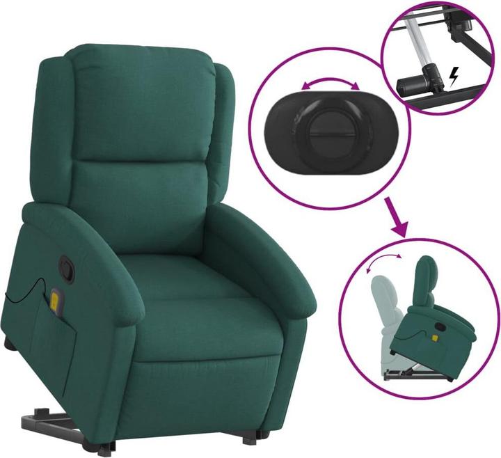 Produktbild VidaXL Massagesessel mit Aufstehhilfe Stoff