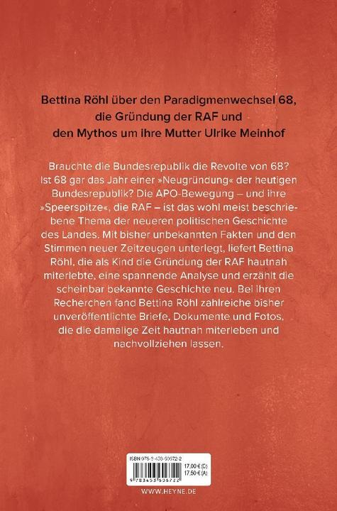 Produktbild „Die RAF hat euch lieb“ (Deutsch, Bettina Röhl, 2024)