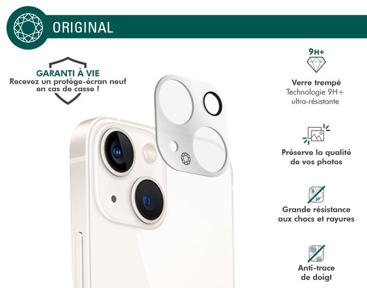 Actual product image Bigben Connected Rear camera film, camera glass, 9H+ hardness (1 Piece, Apple iPhone 14 Plus)
