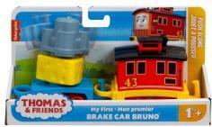 Fisher-Price Thomas & Friends Toddler Toy My First Brake Car Bruno Push-Along Vehicle with Stacking Cargo for Pre