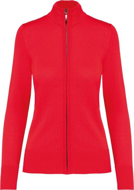 Kariban Strickjacke mit Reissverschluss, Damen