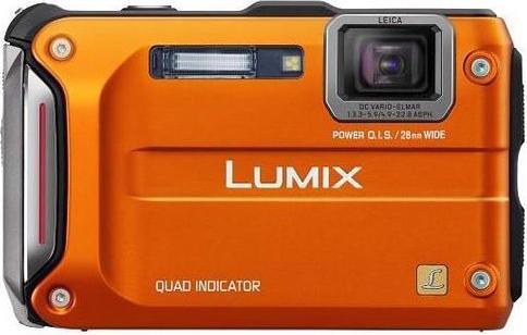 Immagine prodotto Panasonic Lumix FT4, 12MP, 4.6xZoom, impermeabile, GPS Arancione (1/2,3'')