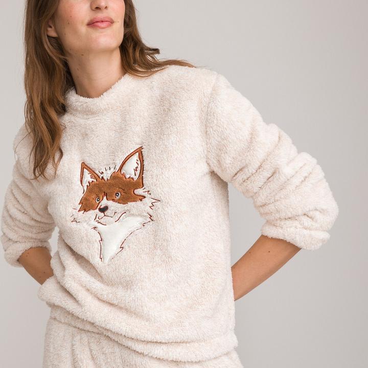 Immagine prodotto La Redoute Collections Pigiama in pelliccia sintetica ricamata (W32/L34)