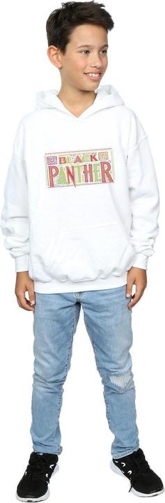 Immagine prodotto Black Panther Tribal Logo Felpa con Cappuccio Ragazzi (152, 158)