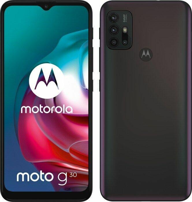 Produktbild Motorola Moto G30 (128 GB, Black, Dark Pearl, 6.50", Dual SIM, 64 Mpx, 4G)