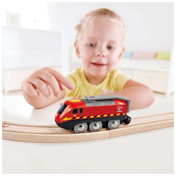 Actual product image Hape Charge and Go Train