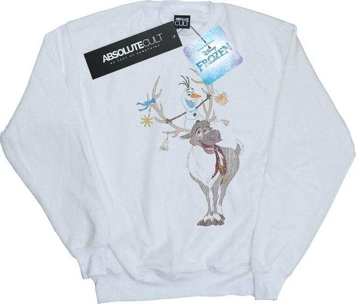Actual product image Disney Boys Frozen Sven And Olaf Christmas Ornaments Sweatshirt (140, 146)