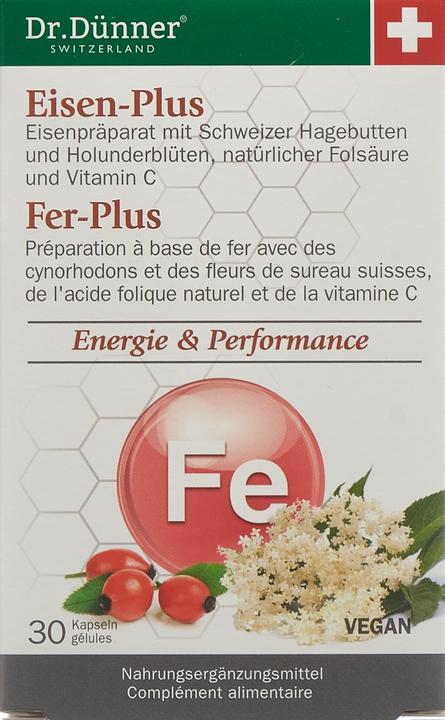 Actual product image Dr. Dünner Iron-Plus Caps (30 Piece, Capsules, 281.25 g)