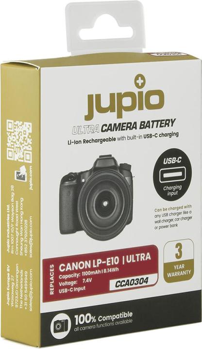 Produktbild Jupio Canon LP-E10 USB-C (Akku)