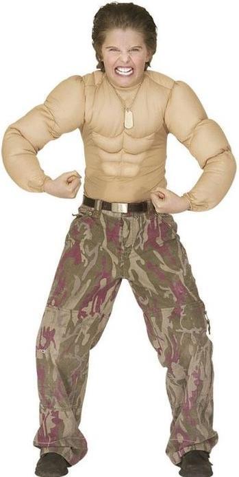 Actual product image Widmann Muscle Shirt - Sixpack (Kids) (116)