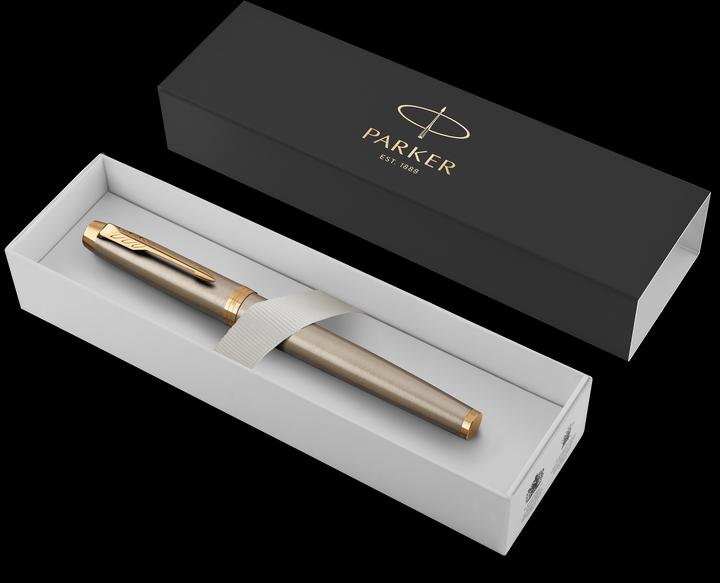 Actual product image Parker Pen IM Brushed Metal G.C. (Silver, Gold, 1 x)