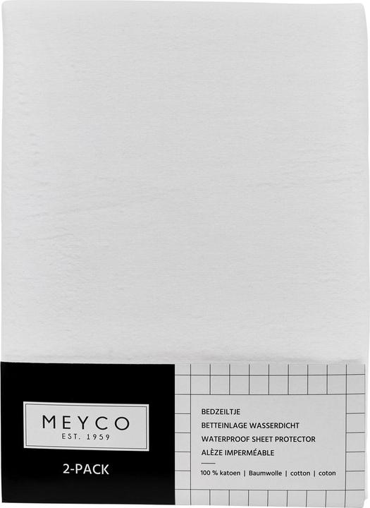 Actual product image Meyco molton bed pad 2-pack 75x100