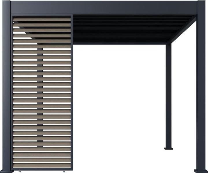 Image du produit Weide Paroi à lamelles imitation bois pour pergola, anthracite (6 cm, 93 cm)