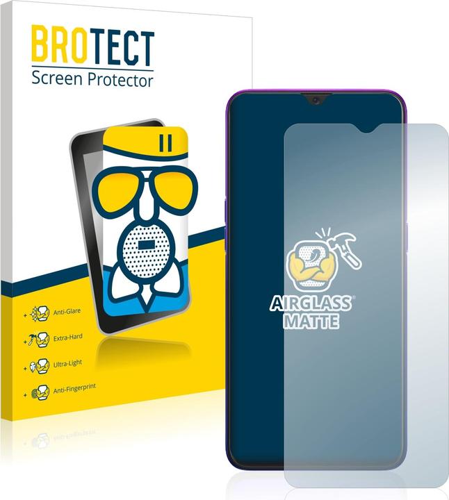Produktbild BROTECT AirGlass Panzerglasfolie Matt (1 Stück, Oppo Reno Z)