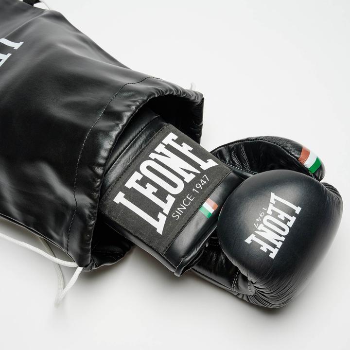 Actual product image Leone Boxing Gloves Shock Plus GN102L Black (10 OZ, One size)