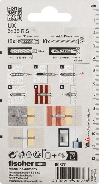 Produktbild Fischer Gipskartondübel (10 Stk.)