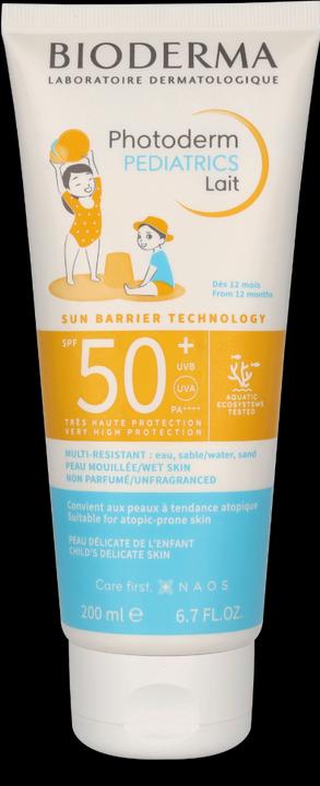 Bioderma Photoderm Pediatrics Lait SPF50 200ml (Lait solaire, SPF 50, 200 ml)