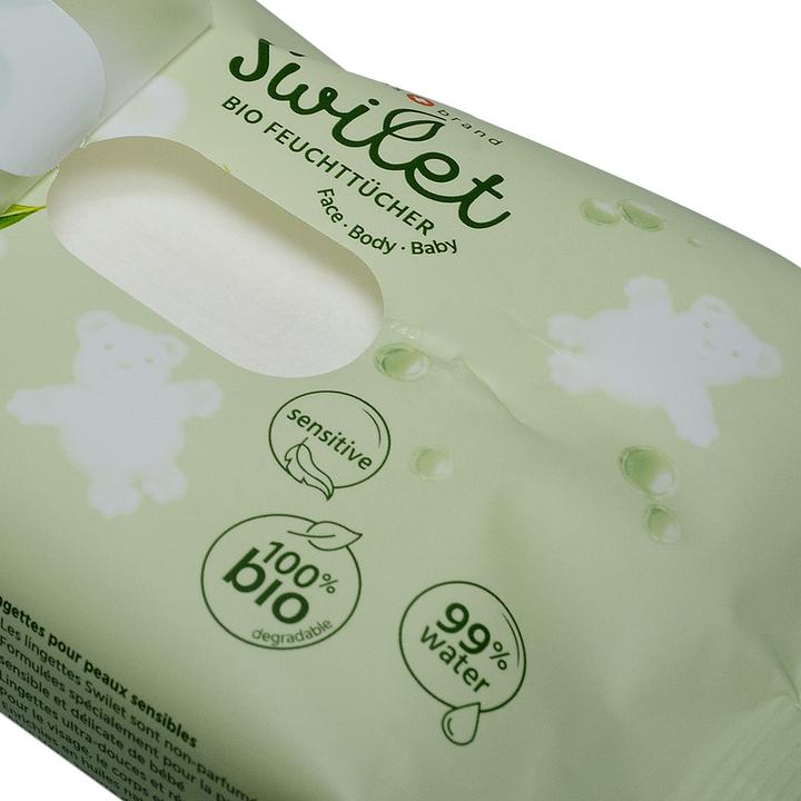 Image du produit Swilet Lingettes humides biologiques Traveller (20 pièce(s))