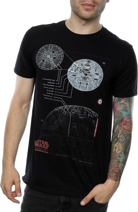 Star Wars TodessternPläne Baumwolle TShirt (XXL)