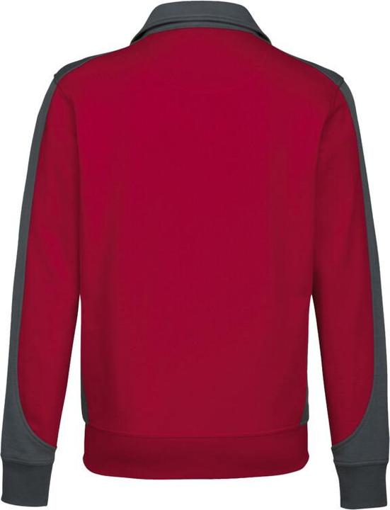 Actual product image Hakro Sweat jacket Contrast Perf red/anthracite size XL (XL)