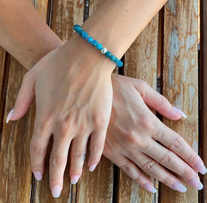 Actual product image Balibay Amei (18 cm, Apatite, Gemstone, 925 sterling silver)