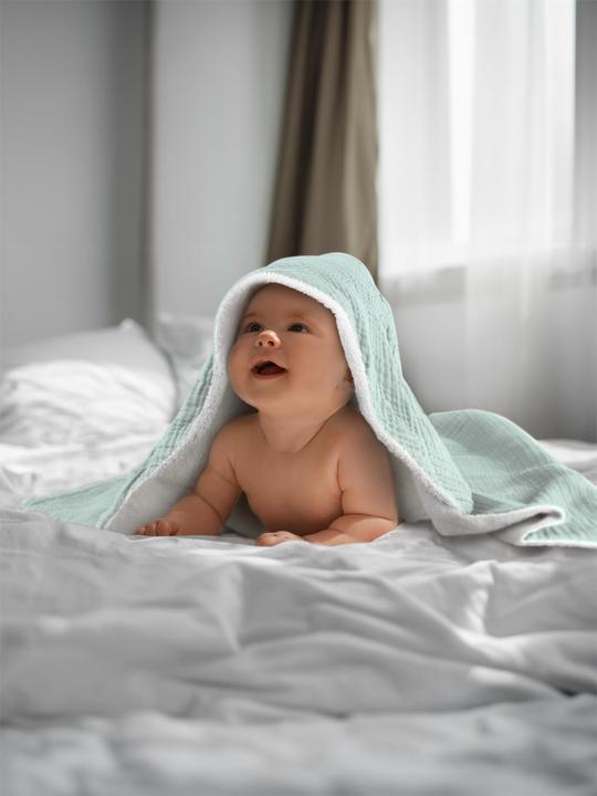 Actual product image Aspero 2x Baby Musselin Wickeltücher aus Bio-Baumwolle